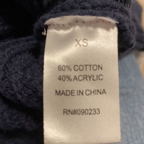 LA Hearts Sweater Navy and white  Pullover Cropped Size  XS - Picture 7 of 7